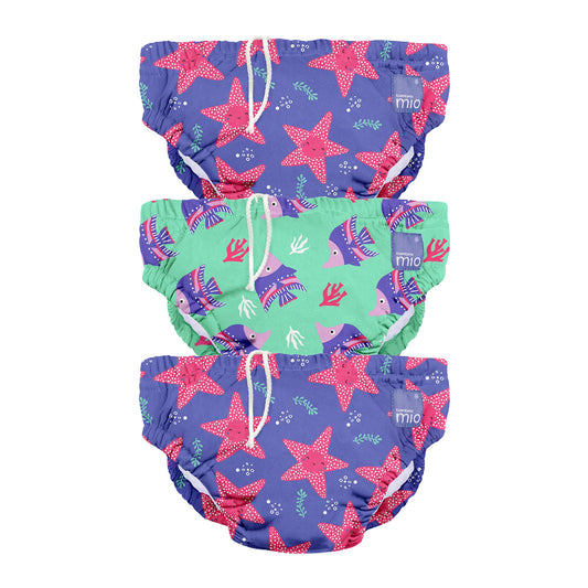 Schwimmwindel 3er-Packung Violett