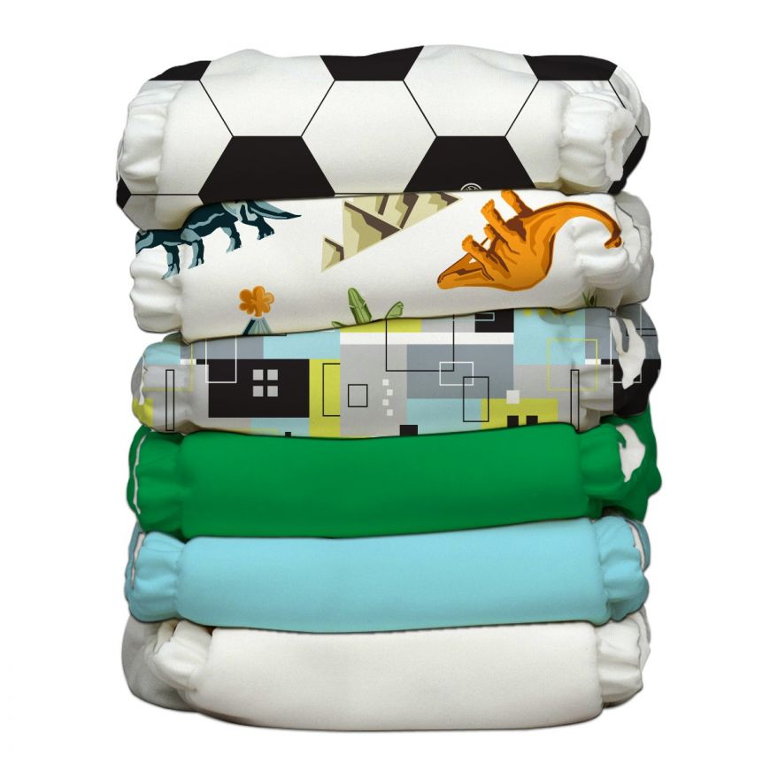 Charlie Banana Stoffwindeln - Soccer Star 6er-Pack