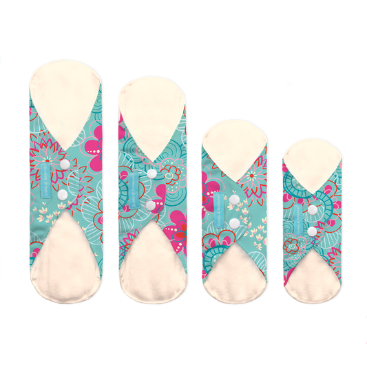 Slipeinlagen aus Bambus und Biobaumwolle Floriana Combo