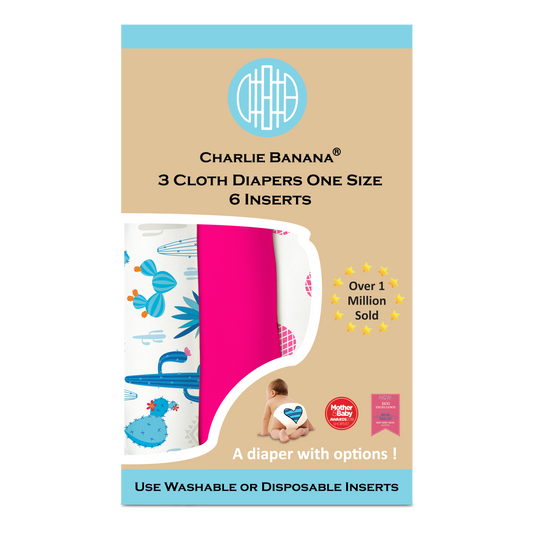 Charlie Banana Stoffwindeln - Pina Colada 3er-Pack