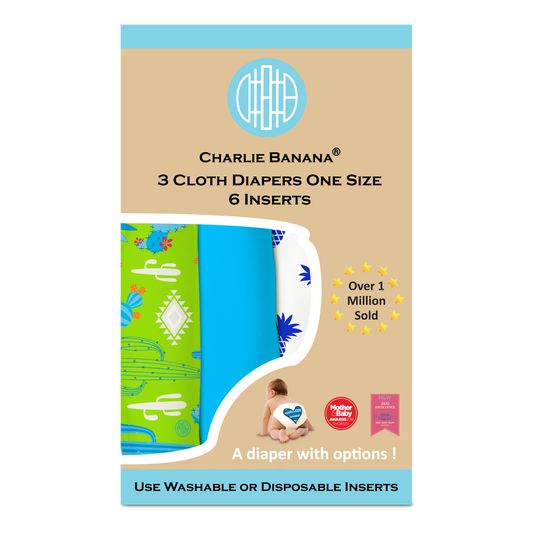 Charlie Banana Stoffwindeln - Marguarita 3er-Pack