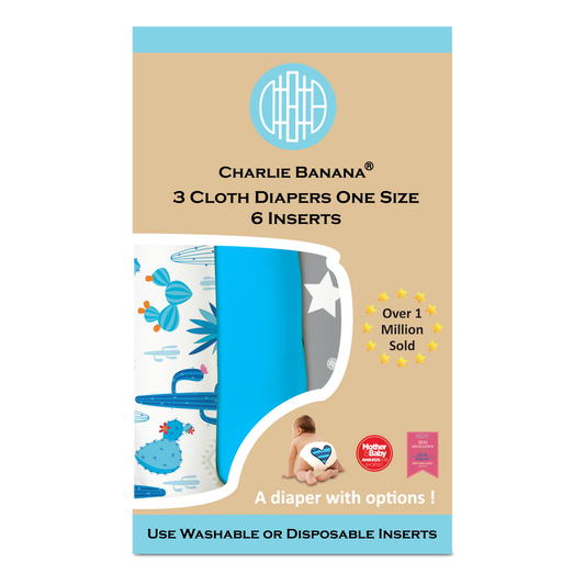 Charlie Banana Stoffwindeln - Under the Stars 3er-Pack