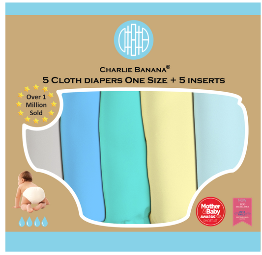 Charlie Banana "My First Diaper" - Pastel 5er-Pack