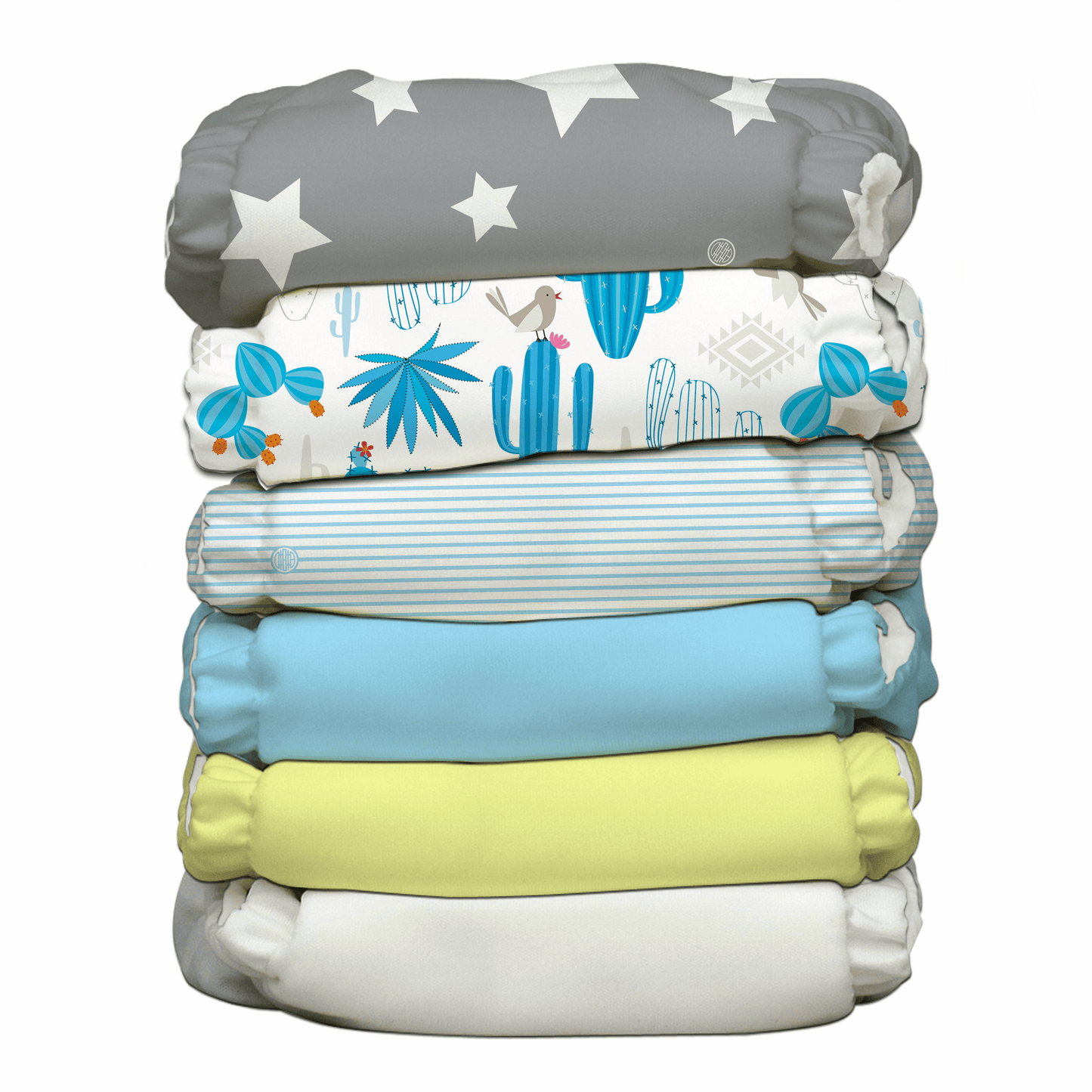 Charlie Banana Stoffwindeln - Cactus Star 6er-Pack