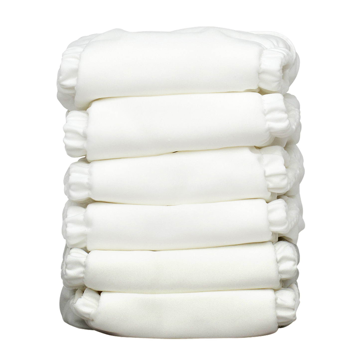 Charlie Banana Stoffwindeln - All White 6er-Pack