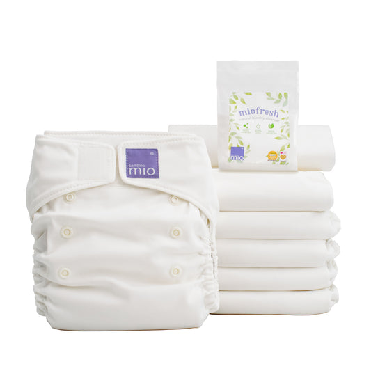 Bambino Mio Stoffwindeln Weiss 6er-Pack