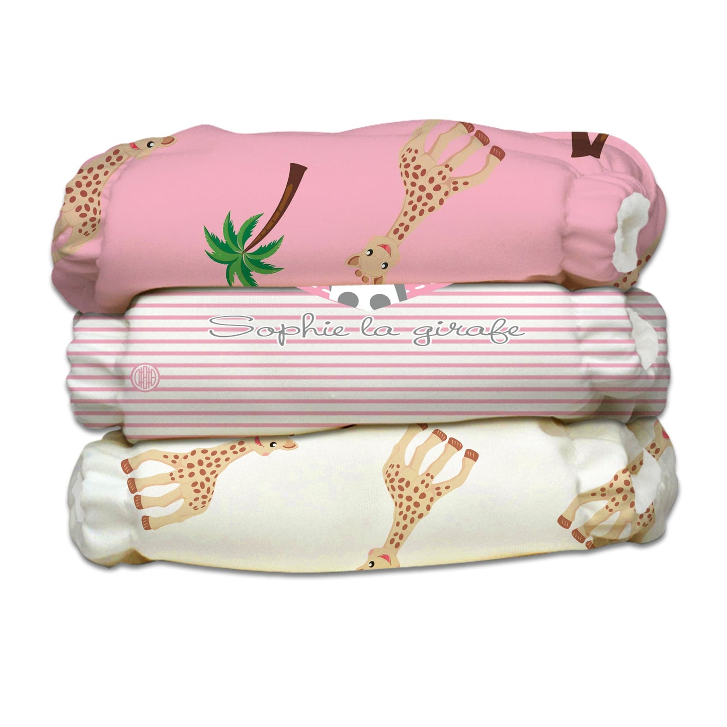 Charlie Banana Stoffwindeln - Pink Sophie La Girafe 3er