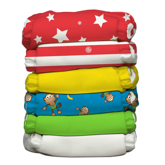 Charlie Banana Stoffwindeln - Circus Flair 6er-Pack