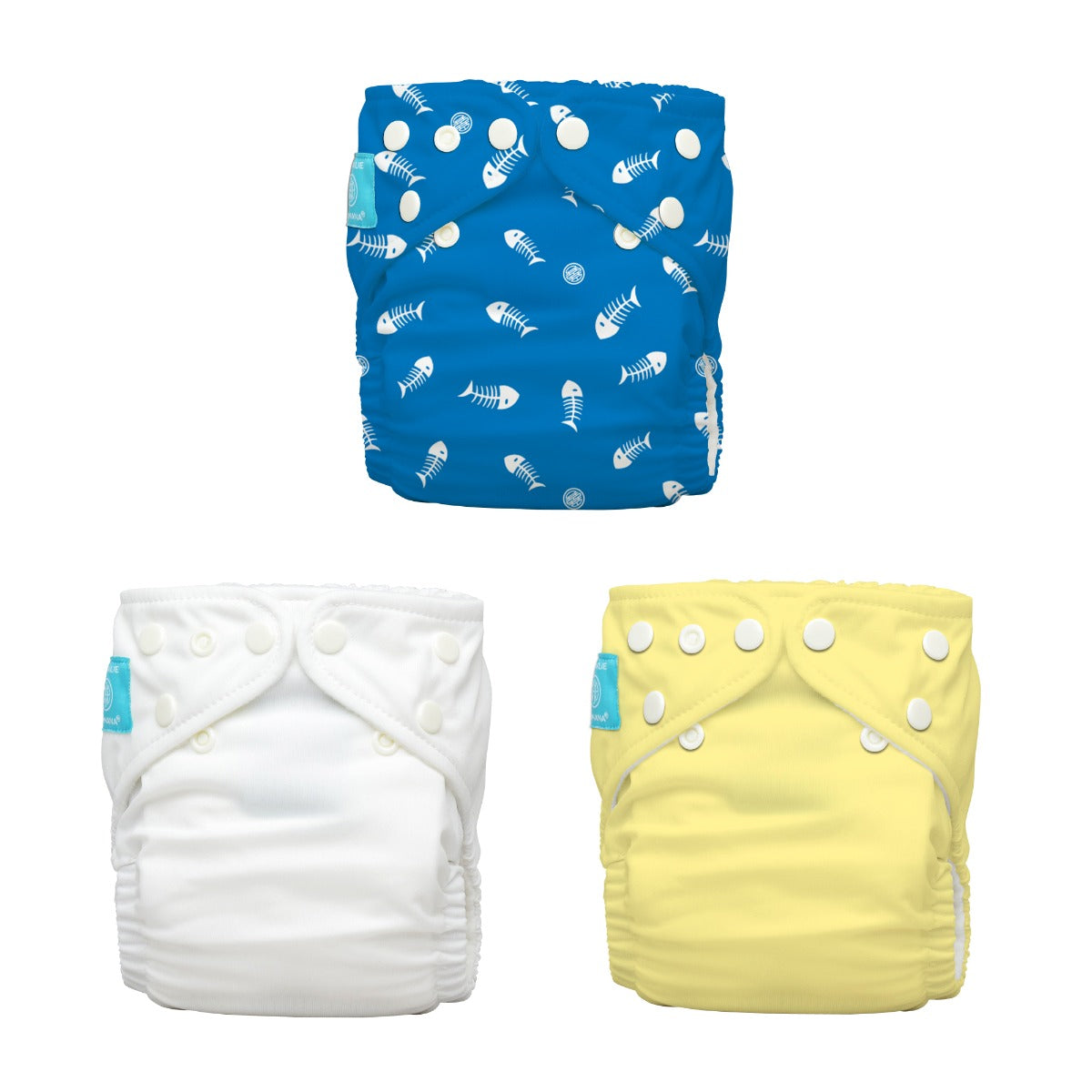 Charlie Banana Stoffwindeln - Fish Sticks 3er-Pack