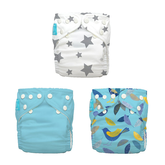 Charlie Banana Stoffwindeln - Little Twitter II 3er-Pack