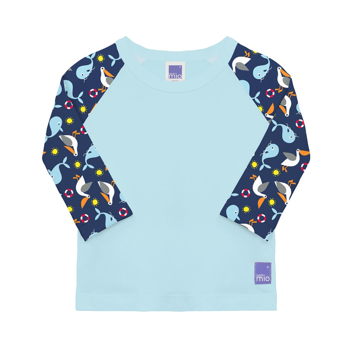 Bade-Shirt mit UV-Schutz blau