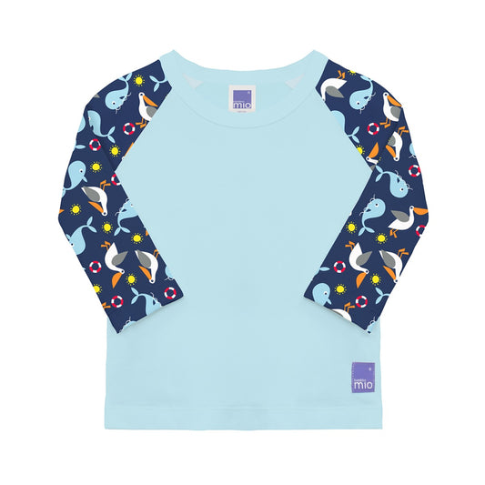 Bade-Shirt mit UV-Schutz blau
