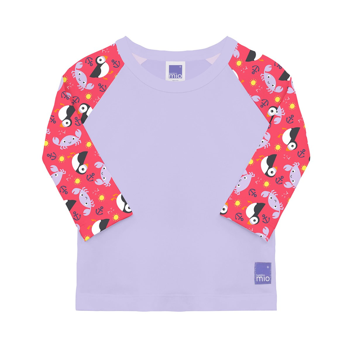 Bade-Shirt mit UV-Schutz lila