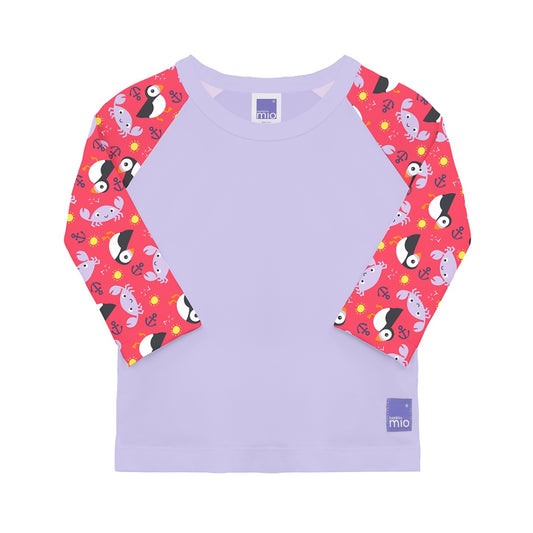 Bade-Shirt mit UV-Schutz lila