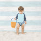 Bade-Shirt mit UV-Schutz blau